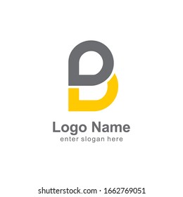 professional logo template. letter b logo, dynamic shapes, chat bubbles. eps vector 10.