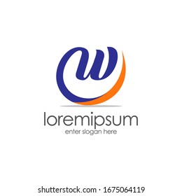 professional logo template. logo letters W. can be used for store logos, company names, trademarks, logistics, etc. vector eps 10.