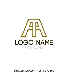 Professional logo templates, logo concepts of letters A and M. Suitable for company logos or brand logos. Simple logo.