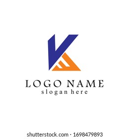 Professional logo templates, K&W typographic letters. can be used for store logos, company names, trademarks, logistics, etc. vector eps 10.vector eps 10.