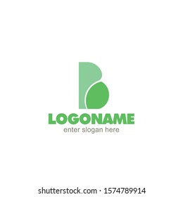 Professional logo templates, P&B logo letters, combined 2 shapes. in full form letter B, for company names or trademarks. eps vector 10.