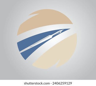 Professional logo for writing and translation work