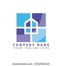 profesional, logotipos, contratista, vivienda, geométrico, tipografía, estructura, emblema, arquitecto, minimalista, iniciales, ciudad, marca, inicial, fondo, monograma, letra, marca, alfabeto Logotipo Diseño