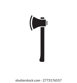 Professional lumberjack axe icon for construction and outdoor tool themes