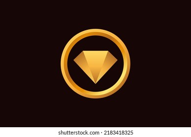 Diseño de logotipo profesional y lujoso utilizando una forma de diamante mínima