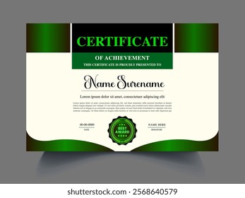 Professional luxury Certificate design template 