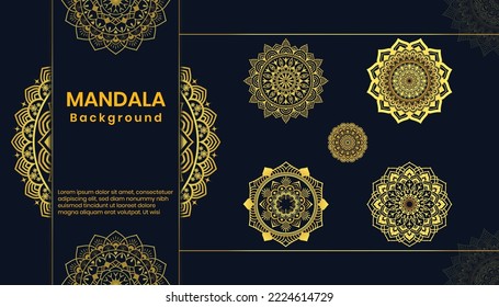 Professional and Luxury Mandala Background design