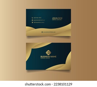 Professional luxury modern visiting card template design. Corporate business card