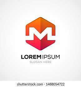 Professional M Letter Logo Design Template