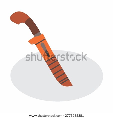 Professional Machete Sheathed View for Security and Industrial Tool Storage