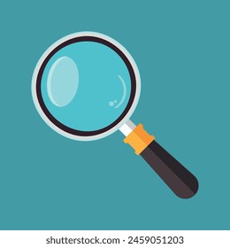 Professional magnifying glass icon illustration