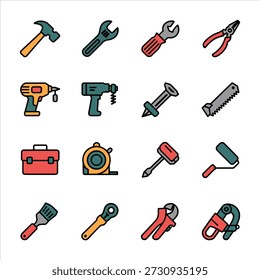 Mantenimiento de Profesionales Reparación y Construcción de Hardware Iconos