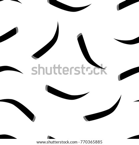 Professional makeup artist background with brows. Vector seamless pattern with woman black eyebrow. Black fashion illustration on white backdrop. Graphic art style vector illustration.
