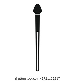 Icono de herramienta de pincel de maquillaje de Profesional que muestra el artículo del kit de maquillaje para aplicar productos cosméticos