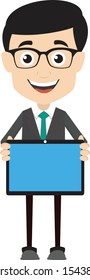 Professional Male - Presenting a Tablet