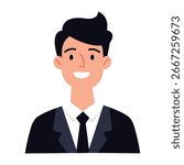 Professional Man Illustration in Suit 