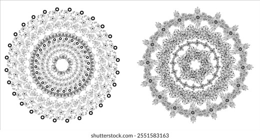 professional mandala design social media template