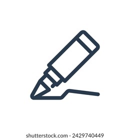Professioneller Marker für fette und lebendige Kunstwerksmarkierung