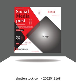 Professional Media Post Design Template.