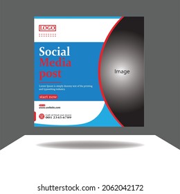 Professional Media Post Design Template.