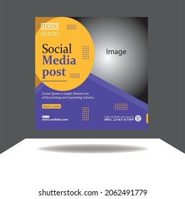 Plantilla de diseño de publicaciones de medios profesionales.