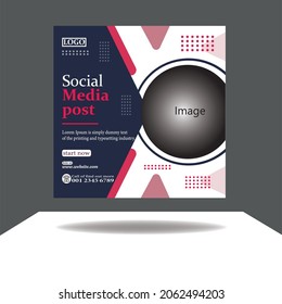 Professional Media Post Design Template.