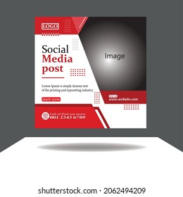 Professional Media Post Design Template.