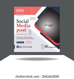 Professional Media Post Design Template.