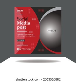 Professional Media Post Design Template.