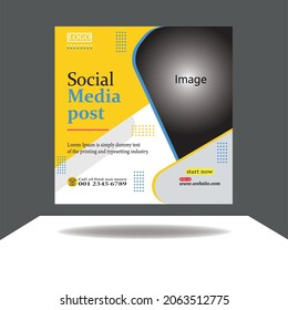 Professional Media Post Design Template.