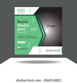 Design-Vorlage für professionelle Medienpost.