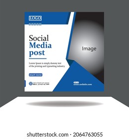 Plantilla de diseño de publicaciones de medios profesionales.