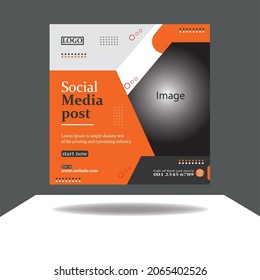 Professional Media Post Design Template.