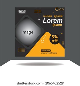 Professional Media Post Design Template.