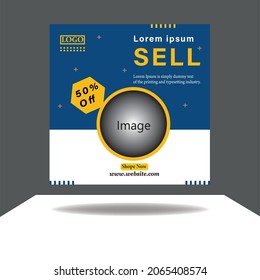 Professional Media Post Design Template.