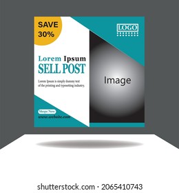 Professional Media Post Design Template.