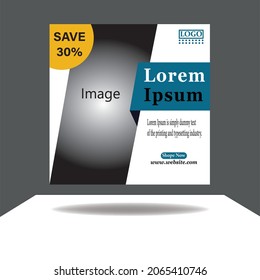 Professional Media Post Design Template.
