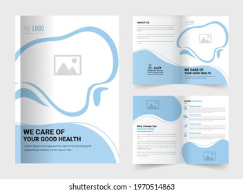 professional medical brochure template is perfect for the publication of a complete and professional annual report.