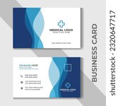 Professional Medical Business Card Template or Medical business card corporate identity design