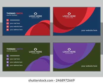 Professional Medical Business Card Template or corporate identity design.