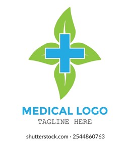 Professional medical care and health logo for customize design