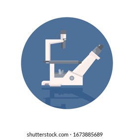 professional medical laboratory microscope scientific research concept vector illustration