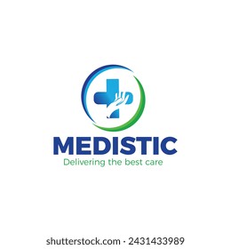 Plantilla de vector de logotipo médico profesional