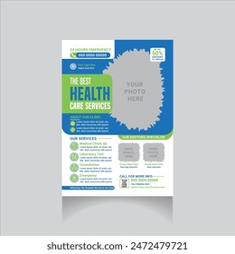professional medical promotion flyer design layout
