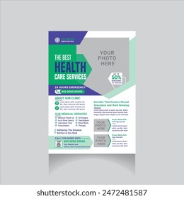 professional medical promotion flyer design layout
