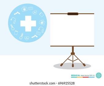 The  professional medical team for health life concept with logo - vector illustration Eps 10.