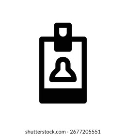 Profesional de miembros. Icono de Vector de trazo delineado con detalles rellenos de negro.