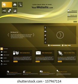 Professional Metro/Flat Style Website Design Template