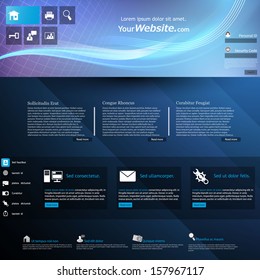 Professional Metro/Flat Style Website Design Template