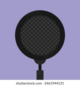 Professional Mic Filter Vector. Anti Pop Filter Illustration Icon Vector. Mic Noise Cancel filter.
